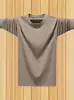 Camiseta de Manga Longa de Outono para Jovens, Antirrugas, Top Justo e Confortável, Camisa de Outono com Gola Redonda Estilo Coreano, Camada Base Resistente a Manchas e Desgaste