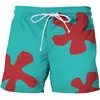 Comercio exterior Amazon paidaxing mismo estampado digital 3D pantalones de playa shorts para hombre mismo estilo para hombre y mujer