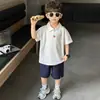 Conjunto de Verano para Niños 2026 Nuevo Elegante Polo Manga Corta Moda de Verano para Niños Conjunto de Dos Piezas Moderno