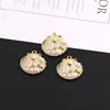 Estilo Xiao Xiang Perla Amor Concha Pequeño Colgante de Aleación DIY Hecho a Mano Casero Pulsera Pendientes Colgante Accesorios de Joyería