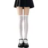 Calcetines Blancos de Seda Hasta la Rodilla, Calcetines Largos Blancos JK hasta el Muslo, Calcetines de Verano para Mujer, Calcetines de Media Pantorrilla, Calcetines Blancos Finos para Pantorrilla