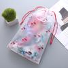 Bolsa de embalaje con cordón para empaque de ropa EVA esmerilada de fábrica, bolsillo para ropa interior, mallas, bolsa de embalaje con cordón para almacenamiento y organización