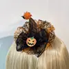 Atmosfera de festa de Halloween transfronteiriça com tema sombrio de fantasmas e bruxas, acessórios versáteis de fantasia, presilhas de cabelo e tiaras de abóbora