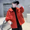 Jaqueta masculina, modelo primavera e outono, nova jaqueta estilosa três em um 2026, para uso externo com forro de fleece para outono e inverno, para crianças mais velhas