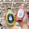 Botella Desechable de Jugo para Ayuno Ligero, Vaso Desechable para Té de Leche, Botella Desechable para Mascotas, Botella para Cold Brew, Botella Tipo Gota de Agua, Botella de Plástico con Popote