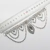 Acessórios de Joalheria com Fivela de Diamante Zircônia de 16cm do Fabricante Corrente Conector de Biquíni Corrente de Decoração para Vestido de Casamento Material da Corrente