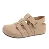 Sapatos de Cabeça de Porco Vazados Super Populares de Alta Qualidade Sandálias Romanas Simples Femininas 2026 Novo Verão Sandálias Birkenstock Femininas
