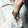 Zambia Palo de Rosa Alta Densidad Estrella Dorada Sándalo Sangre Cuentas Pulsera Cuentas de Oración Pulsera de Madera Artefacto Cultural