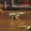 Novedad de latón vintage de gran venta transfronteriza, adorno de mosca grande, cucaracha, escritorio, modelo creativo de insecto