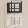 Estante de Colocación para Router Estante de Almacenamiento Wifi Soporte Adhesivo de Pared Set de Soportes Caja Superior Caja de Almacenamiento sin Perforaciones Parche