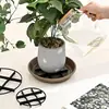 Bandeja de raiz anti-apodrecimento, base elevada para vasos de flores, apoio para os pés, suporte, elevador de vaso de flores ventilado e respirável para evitar acúmulo de água