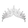 Tocados de joyería para novia transfronterizos accesorios para el cabello de cristal atmosféricos hechos a mano corona barroca retro europea y americana en stock al por mayor