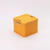 Caja Metálica Cuadrada esmerilada para Pastel de Piña con Pestillo Deslizante, Caja Metálica para Pastel de Luna, Caja de Regalo para Dulces, Galletas, Tiramisú