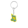 Serie de Notas Musicales Más Vendida Transfronteriza Accesorios para Llaves Hebilla de Forma Creativa Pegamento Suave de PVC Colgante Creativo para Mochila Colgador de Llaves