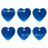 Etiqueta de amor para mascotas de acero inoxidable grabada con láser espejo metálico accesorios para collar llavero de tarjeta de identidad para perro mascota