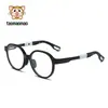 Gafas TR90 para miopía infantil transfronteriza para mujer, suaves y cómodas, para estudiantes de primaria, montura óptica para hombre, nariz suave, montura redonda, combinan con todo