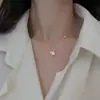 Collar Planet para mujer, ligero, lujoso, diseño de nicho, moderno, para estudiantes, cibercelebridad, cadena de clavícula de plata, estilo frío, cadena de cuello simple.