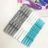 Venta al por mayor de fábrica clip de plástico multifuncional a prueba de viento clip de plástico de color para secar clip para ropa calcetines ropa interior 24 piezas