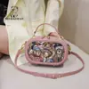 Fábrica de Origen de Bolsas del Norte Bolsa Ovalada Diseño de Mujer Bolso de Hombro Cruzado Bolsa de Lona