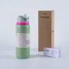 Taza Térmica Owala Freesip Taza de Agua Taza Térmica de Acero Inoxidable con Popote, Taza Móvil, Taza con Tapa Pop-Up, Taza Portátil