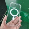 Funda Magnética Transparente de Acrílico para iPhone 16 Pro Adecuada para Apple 14 Carga Inalámbrica Magsafe Funda Transparente