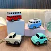 Chaveiro Pingente de Ônibus Mini de Liga de Zinco Fofo, Chaveiro Exquisito de Modelo de Carro, Pequeno Presente para Máquina de Garra, Atacado