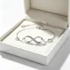 Pulsera de 8 con Diseño Transfronterizo Simple y de Moda Pulsera de Corazón con Diamantes Adornos para la Mano Puesto Callejero Mercado Nocturno Pequeños Productos de Yiwu