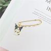 Hebilla de zapato con letra estilo Tiktok, broche de aleación de dibujos animados para pareja, personalidad, pin grande para zapatos, bolsa, bufanda, colgante decorativo