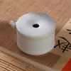 Piedra de tinta para olla caliente de cerámica, Plato de tinta, Caja de tinta, Lavador de tinta con tapa, Recipiente de tinta humectante de doble círculo, Especial para caligrafía, Uno de los Cuatro Tesoros del Estudio
