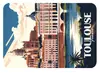Imanes de nevera con ilustración de las ciudades francesas París, Niza y Marsella, arquitectura de estilo europeo, souvenirs turísticos culturales y creativos, pegatinas magnéticas, regalos