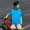 Camiseta Deportiva de Malla de Secado Rápido para Niños 2026 Verano Nuevo Diseño de Panda para Niños Mayores Estilo Coreano Transpirable Holgada Moderna Camiseta
