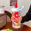 Novo Copo de Água Dopamina para Meninas, Aparência Sofisticada, Copo de Vidro Resistente a Altas Temperaturas, Recipiente Portátil para Chá, Presente de Copo de Vidro para Estudantes