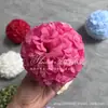 Flor de Crisantemo de Bola de Terciopelo de Nieve de Cabeza Única Decoración de Arco de Flores de Plomo para Techo de Auditorio de Bodas Flor Artificial Flor de Simulación de Boda Bola de Cebolla