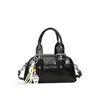 Bolso de Mano de Moda Tendencia para Mujer 2026 Nuevo Elegante Versátil Color Sólido Bolso de Hombro con Textura de Moda Bolso Cruzado