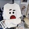 Moda de Verano para Niñas al por Mayor, Tops Cortos Ins, Camisetas Cortas Versátiles con Estampado de Moda de Media Manga para Hombres