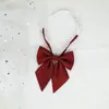 Flor Pluma Raíz Mango Largo Joker Escuela para Hjk Japonés Color Sólido Corbata de Moño Femenina Licencia Graduación Ropa Académica Rayado Estilo Campus