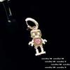 Pendientes Huguang Shuying Amarillo Ganso Espiga de Trigo Joya LULU Chapado Color Oro 18K Tesoro Circonita Incrustada con Pendientes de Gota de Agua Copo de Nieve