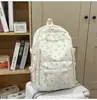 Mochila Pronta para Uso Transfronteiriço para Mulheres, Mochila Escolar de Grande Capacidade para Alunos do Ensino Fundamental, Mochila Escolar Doce Floral, Novo Estilo para Alunos do Ensino Fundamental