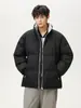 Chaqueta de Algodón con Cuello Alto Unisex Moda Color Blocking Tendencia Chaqueta Acolchada Adolescente Pareja Exterior Top Chaqueta