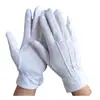 Guantes de Poliéster con Hebilla Ceremonial de Tres Rayas, Guantes Gruesos de Algodón Puro para Desfiles, Oficiales de Mando, Conductores, Actuaciones, Guardias de Seguridad y Conserjes
