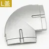 45 tipos de accesorios para mamparas de pantalla 320 piezas de combinación para cabinas de estación de trabajo de escritorio de oficina tira de sellado de aleación de aluminio cubierta de hebilla para pata de mesa