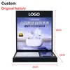 Soporte de Exhibición de Cosméticos Acrílico Personalizado de Múltiples Niveles con Panel Trasero Desmontable e Iluminación LED Adecuado para Mostradores de Tiendas Minoristas