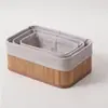 Diseño Nuevo y Creativo, Entrega Rápida, Cesta Tejida de Bambú Amazon para Almacenamiento Diverso, Decoración del Hogar, Cesta de Almacenamiento de Escritorio Tejida de Paja, Cesta Tejida