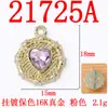 Venta Directa de Fábrica Moda Trendy Pulsera Cadena Clavícula Accesorios Micro Incrustaciones Cristal en Forma de Corazón Placa de Flor Octagonal Accesorios de Aleación