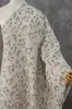 Tejido tejido color blanco rosado con relieve estilo rústico para vestidos, cheongsams estilo vintage, chalecos, trajes y material para bolsos jacquard