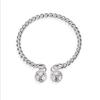 Pulsera de Anillo de Un Paso de Campana Doble Torcida de Palacio Estilo Palacio Retro Pulsera de Pensamiento de Un Paso Pulsera de Campana Torcida Femenina Femenina