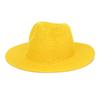 25 Cores Chapéu de Palha com Aba Larga Cor Pura Retrô Chapéu de Cowboy Viagem Praia Proteção Solar Chapéu de Sol Atacado