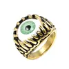 Anillo de acero inoxidable para hombre retro Ojo del Diablo punk anillo individual personalidad decoración anillo para chicos anillo ojo
