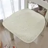 Cojín Sencillo de Algodón Puro de Color Sólido para Silla de Comedor, Acolchado de Silla Completamente de Algodón Antideslizante con Correas, Acolchado de Silla para Mesa de Comedor, Cuatro Estaciones