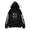 Deftones Caveira Preto Banda Moletons Masculino Punk Hip Hop
